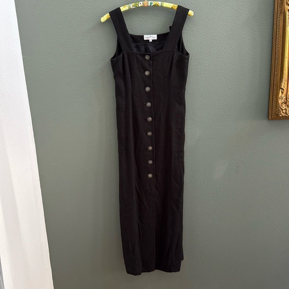 Austrian Land Haus Maxi Dress Linen EU 34 Sz 2 cottagecore